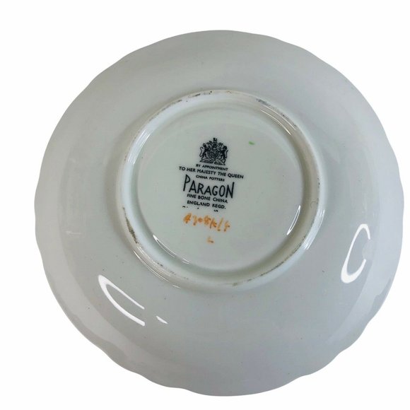 Paragon Teacup & Saucer Bone China Pink Cabbage Rose By Appointment Of Queen VTG - Picture 5 of 12